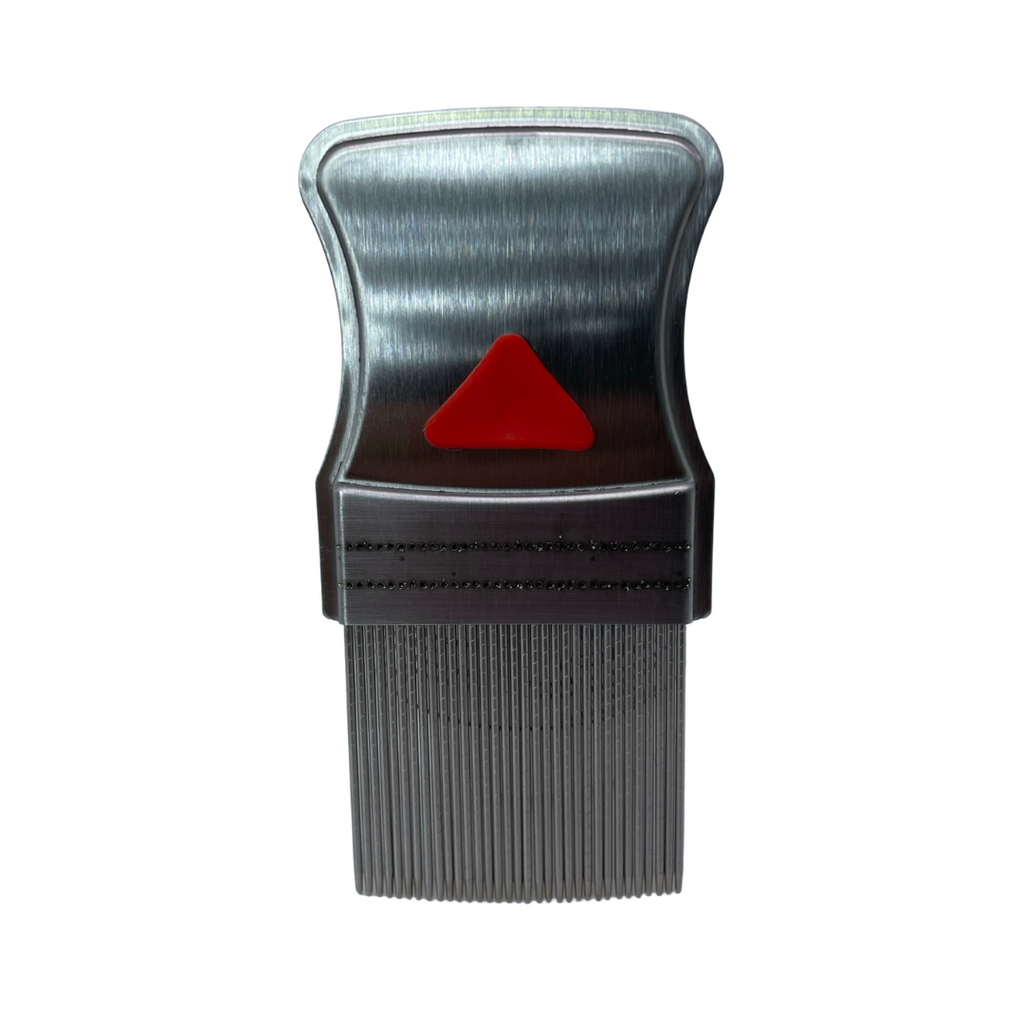 Peine De Acero Inoxidable Con Ranuras Acanaladas Metalico