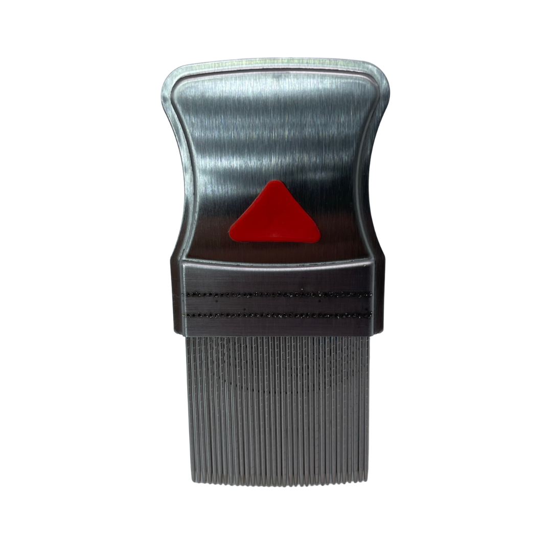 Peine De Acero Inoxidable Con Ranuras Acanaladas Metalico